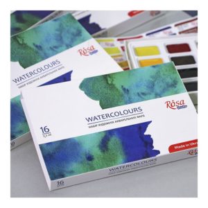 Set de acuarelas académica rosas studio