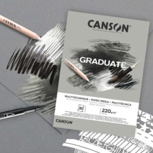Block canson Graduate Mixed Media Gris