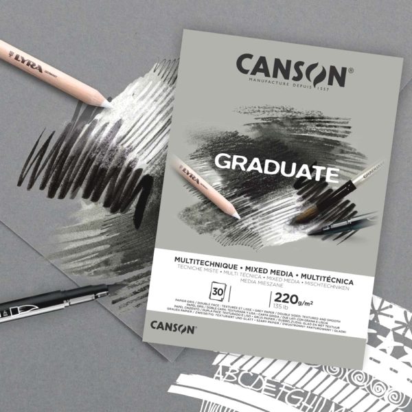 Block canson Graduate Mixed Media Gris