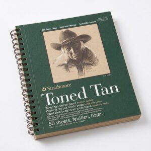Sketchbook Strathmore Toned Tan vista frontal 50 hojas