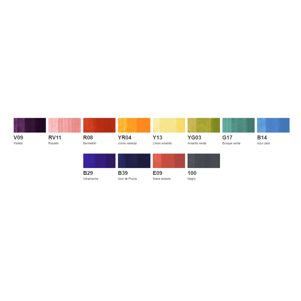 Set Copic Sketch colores básicos 12 unidades - Imagen 2