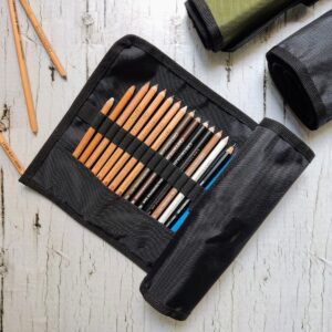 Estuche enrollable para 60 lápices